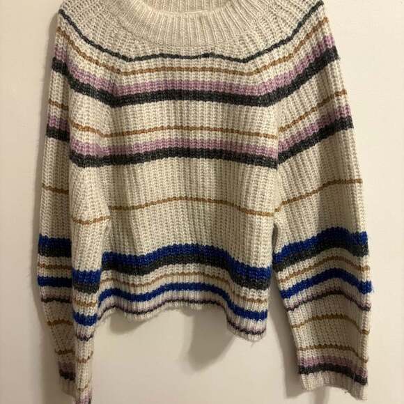 Z Supply Sweaters - Z SUPPLY Desmond Striped Crew Neck Knit Sweater